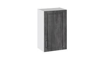 Кухонный навесной шкаф Прованс (Белый глянец/Санторини темный) В_72-45_1ДР в Уфе