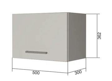Навесной кухонный шкаф В350, Белое гладкое Ламарти/Антрацит в Уфе