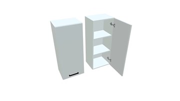 Навесной кухонный шкаф В9 40, Белое гладкое Ламарти/Белый в Салавате