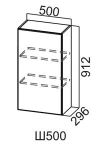 Кухонный шкаф Вельвет Ш500/912 в Салавате