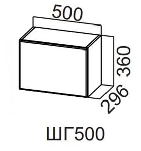 Навесной шкаф Вельвет ШГ500/360 в Салавате