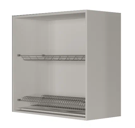 Шкаф кухонный ВС7 80, Сатин/Белый в Стерлитамаке - изображение 1