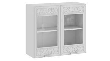 Кухонный навесной шкаф Долорес 1В8С (Белый/Сноу) в Стерлитамаке - предосмотр