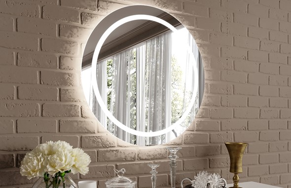 Зеркало настенное С подсветкой D80 см в Стерлитамаке - изображение