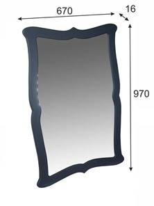 Зеркало настенное Берже 23 (серый графит) в Стерлитамаке - предосмотр 6