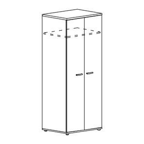 Шкаф для одежды глубокий Albero (78х59х193) в Стерлитамаке