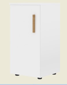 Низкий шкаф колонна с глухой дверью левой FORTA Белый FLC 40.1 (L) (399х404х801) в Стерлитамаке
