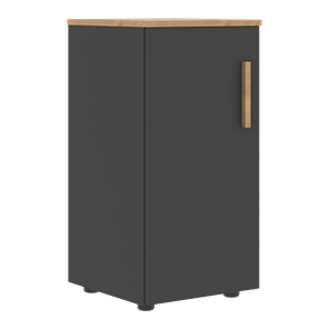 Низкий шкаф колонна с глухой дверью левой FORTA Графит-Дуб Гамильтон  FLC 40.1 (L) (399х404х801) в Стерлитамаке - предосмотр
