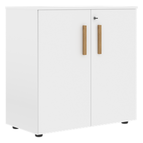 Шкаф широкий низкий с малыми дверцами FORTA Белый FLC 80.1(Z) (798х404х801) в Уфе