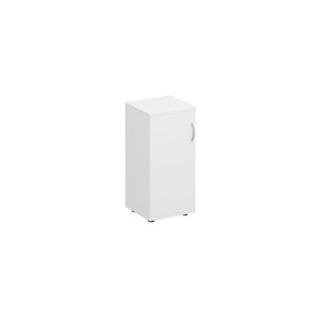 Шкаф для документов низкий узкий закрытый Комфорт КФ, белый премиум (40x38x84) К.508 ДШ в Уфе