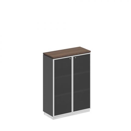 Шкаф для документов средний стекло в рамке Speech Cube (90x40x124.6) СИ 319 ДГ АР ХР в Стерлитамаке - изображение