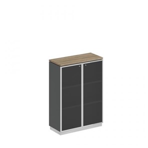 Шкаф для документов средний стекло в рамке Speech Cube (90x40x124.6) СИ 319 ДС АР ХР в Уфе