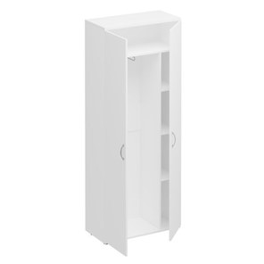 Шкаф для одежды с дополнением Комфорт КФ, белый премиум (80x38x200) К.531 ДШ в Уфе