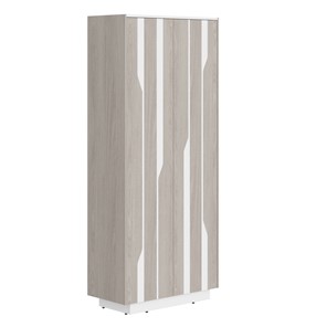 Шкаф гардероб LINE Дуб-серый-белый СФ-574401 (900х430х2100) в Стерлитамаке