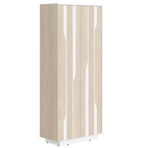 Шкаф для одежды LINE Дуб-светлый-белый СФ-574401 (900х430х2100) в Стерлитамаке