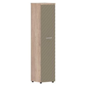 Шкаф-стеллаж TORR LUX TLHC 42.1 колонка с глухой дверью и топом 435х452х1958 Дуб Каньон/ Капучино в Стерлитамаке