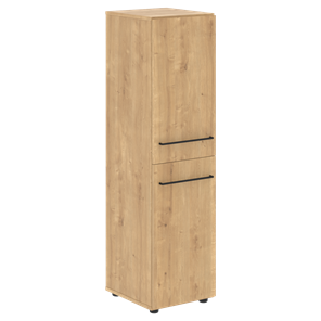 Шкаф узкий средний с глухими дверьми LOFTIS Дуб Бофорд LMC LMC 40.4 (400х430х1517) в Уфе