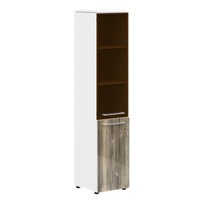 Шкаф высокий MORRIS  Дуб Базель/ Белый MHC  42.2 (429х423х1956) в Уфе
