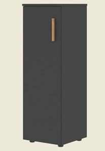Средний шкаф колонна с левой дверью FORTA Черный Графит   FMC 40.1 (L) (399х404х801) в Стерлитамаке