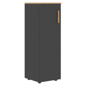Средний шкаф колонна с глухой дверью левой FORTA Графит-Дуб Гамильтон   FMC 40.1 (L) (399х404х801) в Стерлитамаке