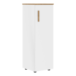 Средний шкаф колонна с глухой дверью правой FORTA Белый-Дуб Гамильтон  FMC 40.1 (R) (399х404х801) в Стерлитамаке - предосмотр
