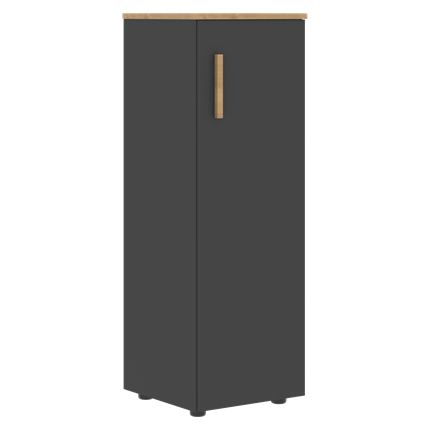 Средний шкаф колонна с правой дверью  FORTA Графит-Дуб Гамильтон   FMC 40.1 (R) (399х404х801) в Стерлитамаке - изображение