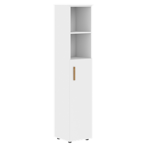 Высокий шкаф колонна с глухой средней дверью правой FORTA Белый FHC 40.5 (R) (399х404х1965) в Стерлитамаке