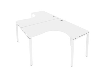 Письменный стол Metal System БП.РАС-СА-2.3 Белый/Белый в Стерлитамаке
