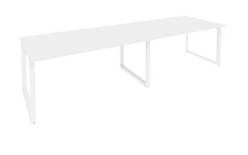 Конференц-стол для переговоров O.MO-PRG-2.4 Белый/Белый бриллиант в Уфе