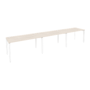 Стол на металлокаркасе O.MP-RS-3.3.7 (Белый/Денвер светлый) в Стерлитамаке