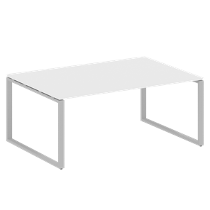 Конференц-стол переговорный БО.ПРГ-1.5 (Серый/Белый) в Салавате