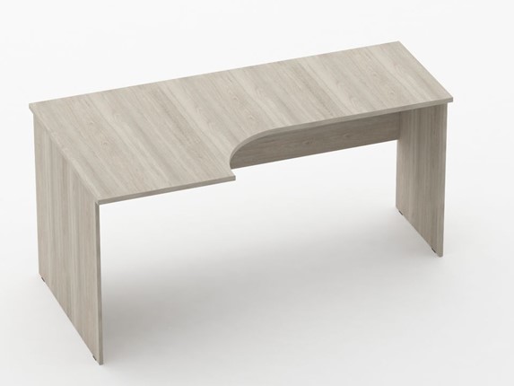 Угловой стол Twin 12.14.16Л,  дуб Сантана 1590х860(550)х750 в Стерлитамаке - изображение