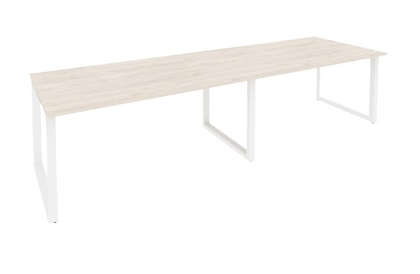 Конференц-стол O.MO-PRG-2.4 Белый/Денвер светлый в Стерлитамаке - изображение