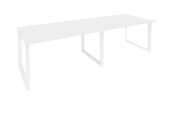 Переговорный стол O.MO-PRG-2.3 Белый/Белый бриллиант в Стерлитамаке - изображение