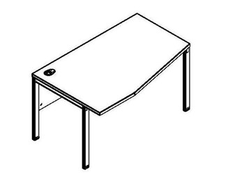 Эргономичный стол XMCT 149L, левый, 1400х900х750 в Уфе