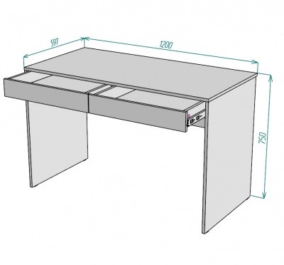 Стол для компьютера T82, Белый в Стерлитамаке - изображение 1