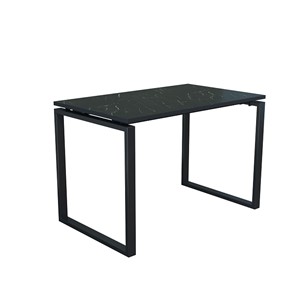 Компьютерный стол Янтарь 55.08 мрамор черный/металл черный в Уфе