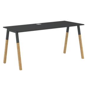 Письменный стол FORTA Черный Графит-Черный Графит-Бук FST 1367 (1380х670х733) в Стерлитамаке