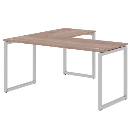 Письменный стол угловой правый XTEN-Q Дуб-сонома- серебро XQCT 1615 (R) (1600х1500х750) в Стерлитамаке - изображение