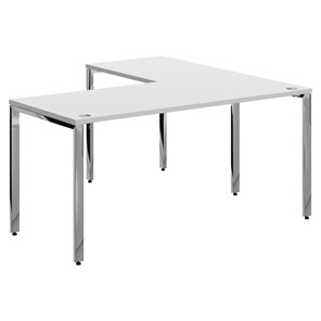 Письменный угловой  стол для персонала левый XTEN GLOSS  Белый XGCT 1615.1 (L) (1600х1500х750) в Уфе