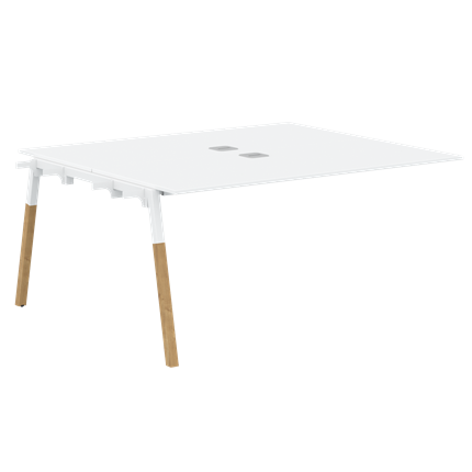 Стол для переговоров FORTA Белый-Белый-Бук FIWST 1513 (1580х1346х733) в Стерлитамаке - изображение