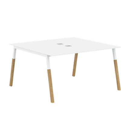 Переговорный стол FORTA Белый-Белый-БукFWST 1313 (1380x1346x733) в Стерлитамаке - изображение