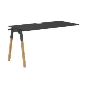 Переговорный стол FORTA Черный Графит-Черный Графит-Бук   FIST 1167 (1180х670х733) в Стерлитамаке