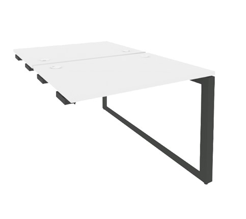 Приставной стол к тумбе O.MO-D.SPR-1.7 Антрацит/Белый бриллиант в Стерлитамаке - изображение