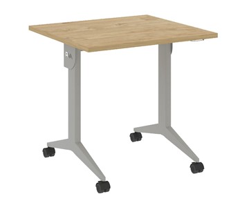Складной мобильный стол X.M-1.7, Металл серый/Тиквуд светлый в Стерлитамаке