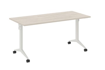 Складной мобильный стол X.M-4.7, Металл белый/Денвер светлый в Стерлитамаке