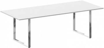 Конференц-стол для переговоров Metal system direct БО.ПРГ-240 Белый в Салавате