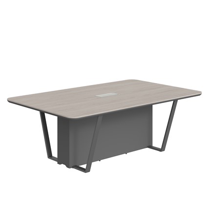 Стол для заседаний LINE Дуб-серый-антрацит СФ-571722.1 (2200х1340х754) в Стерлитамаке - изображение