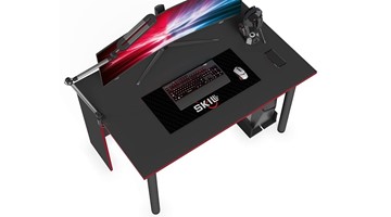 Компьютерный стол SKILLL SSTG 1385.1 , (1360x850x750), Антрацит/ Красный в Стерлитамаке - предосмотр 7