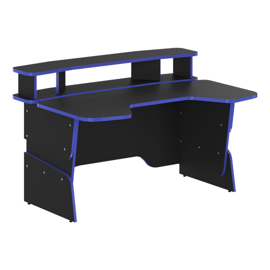 Геймерский стол SKILLL STG 1390, Антрацит/ Дельфт (Синий) в Стерлитамаке - изображение 2